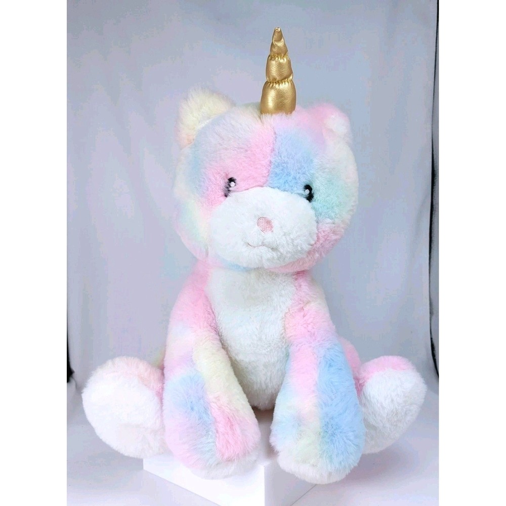 F.A.O. Schwarz 2021 Glow Brights Kittycorn Unicorn Cat 13" Plush Untested